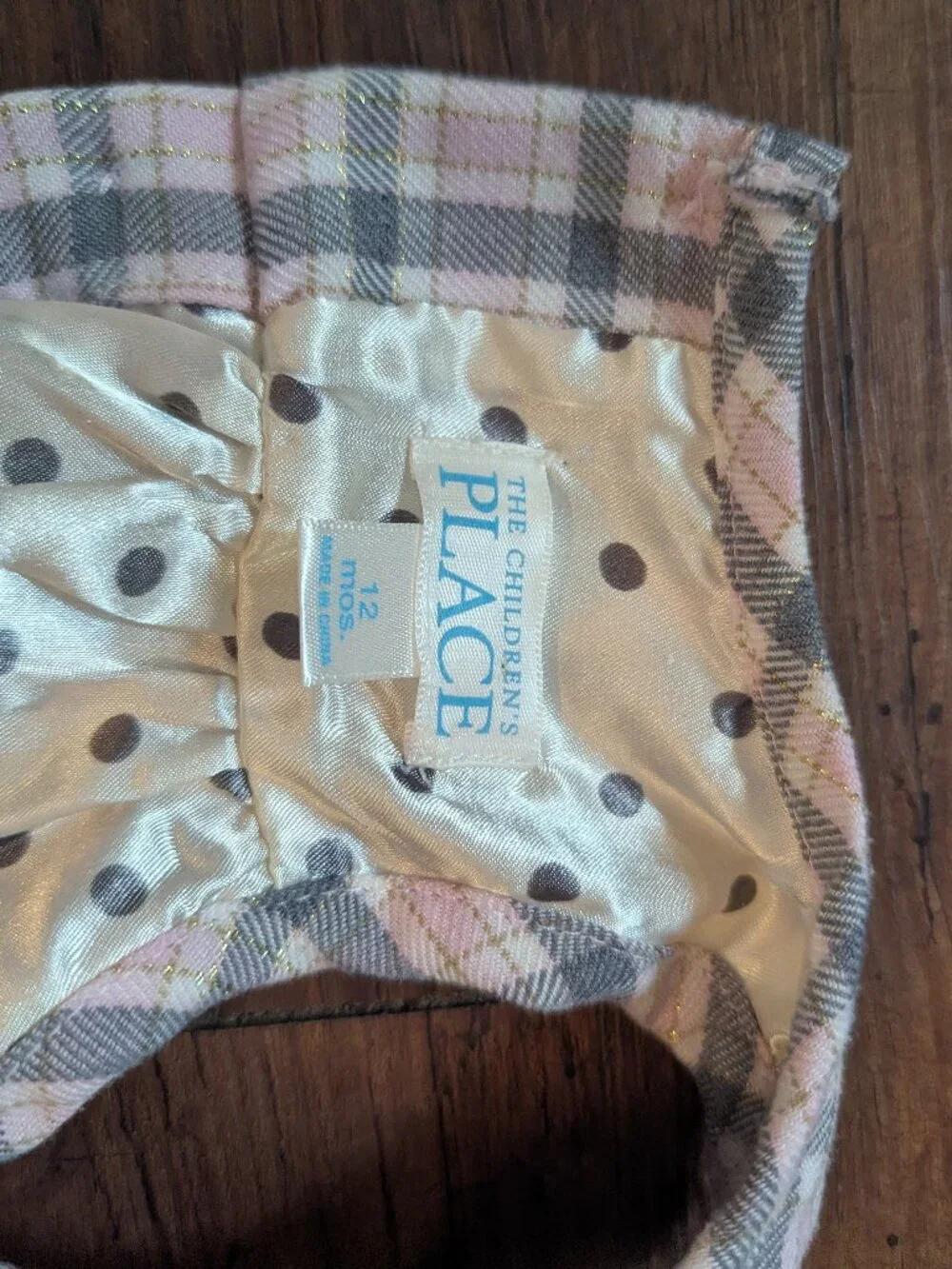 Children's Place Pink & Gray Plaid Sleeveless Dress - Picture 3 of 5